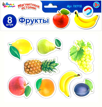 Развивающая игра Десятое королевство Магниты Фрукты 02708