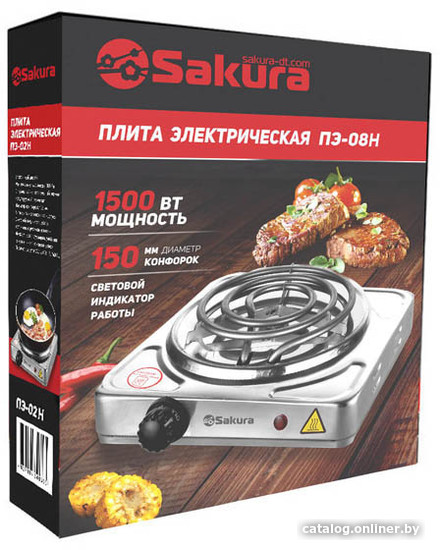 Настольная плита Sakura ПЭ-08Н