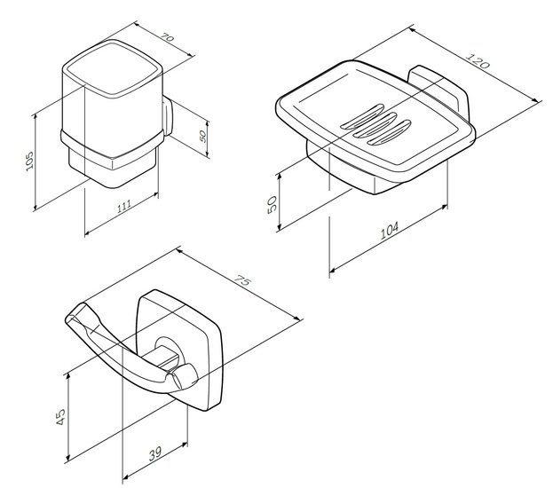 AM.PM Комплект мебели Gem S BK91GF