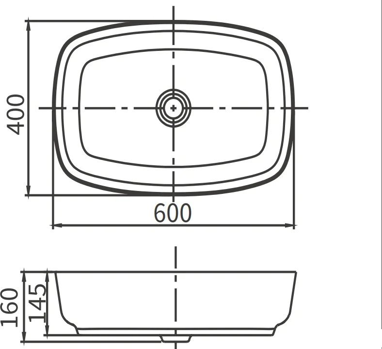 Умывальник Arrow AP41024D (белый глянец)