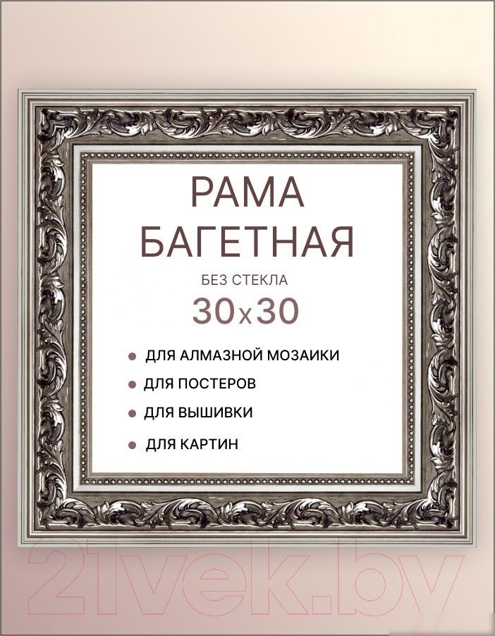 Фоторамка Декарт 30x30 8Л3495 (серебристый)