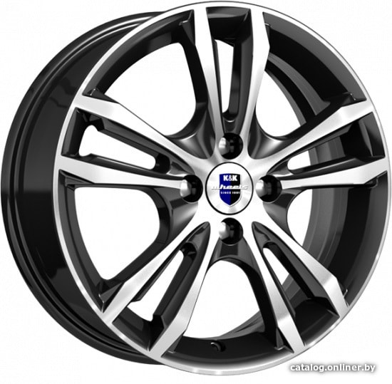 Литые диски K&K Samara 16x6" 5x114.3мм DIA 67.1мм ET 43мм Алмаз черный Литые диски K&K Samara 16x6" 5x114.3мм DIA 67.1мм ET 43мм Алмаз черный