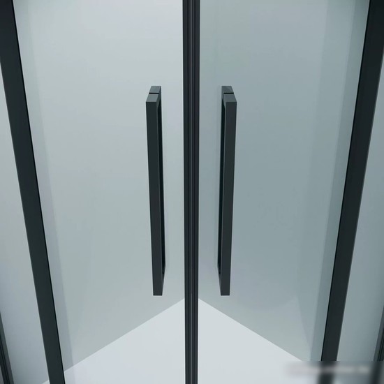 Душевой уголок Grossman Cosmo 80x80x195 301.K33.02.8080.21.00 (черный матовый/прозрачное стекло)