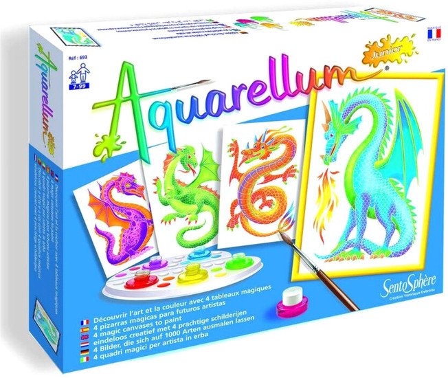 Набор для рисования SentoSphere Aquarellum Драконы 693