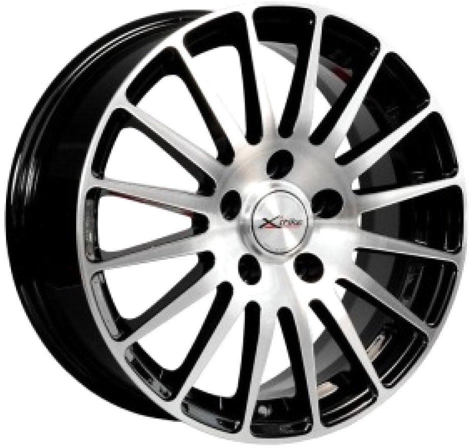 Литые диски X'trike X-128 16x6.5" 5x105мм DIA 56.6мм ET 38мм BK/FP