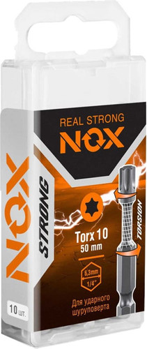 Набор бит Nox Strong 339105 (10 шт)