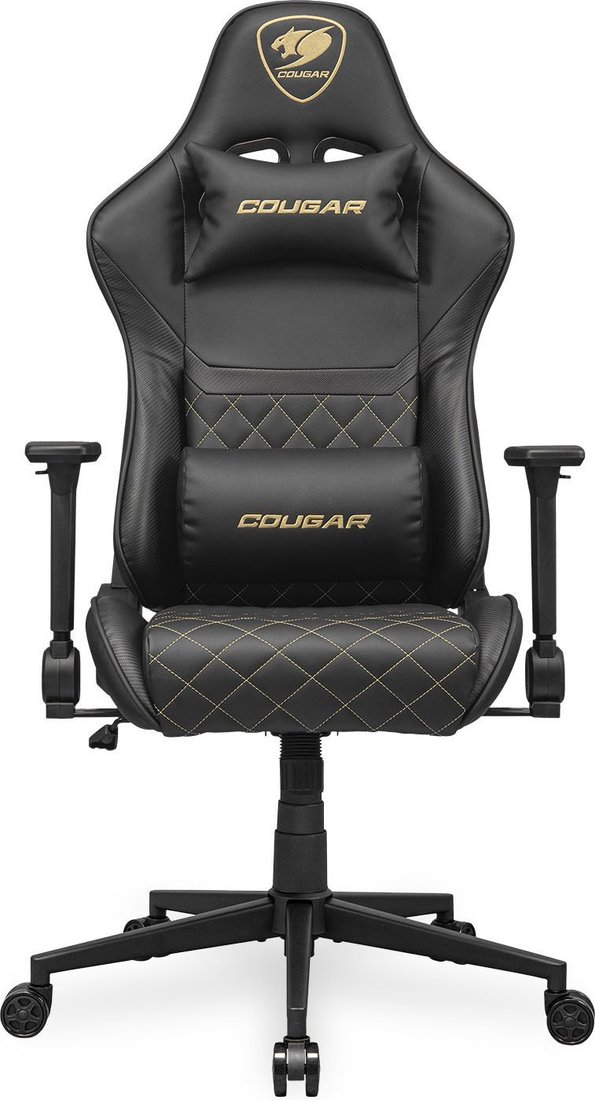 Игровое (геймерское) кресло Cougar Armor One V2 Gold (черный/золотистый)
