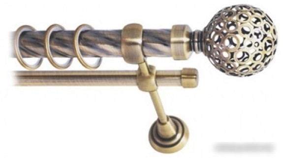 Наконечник для карниза Lm Decor YF095 Ажур 25мм (антик)