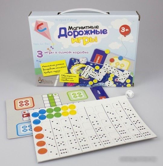 Настольная игра Десятое королевство Магнитные дорожные игры: 3 игры 01945