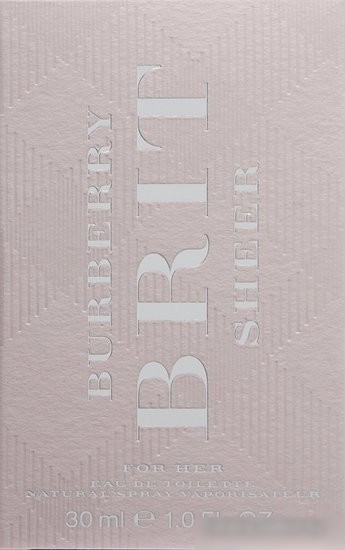 Burberry Brit Sheer EdT (30 мл)