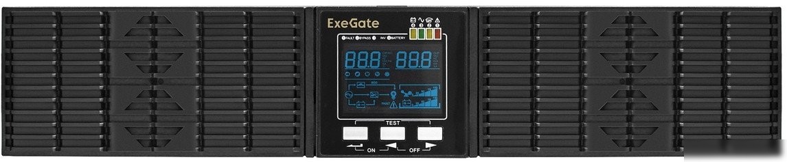 Источник бесперебойного питания ExeGate PowerExpert ULS-1000.LCD.AVR.C13.USB.RS232.SNMP.2U