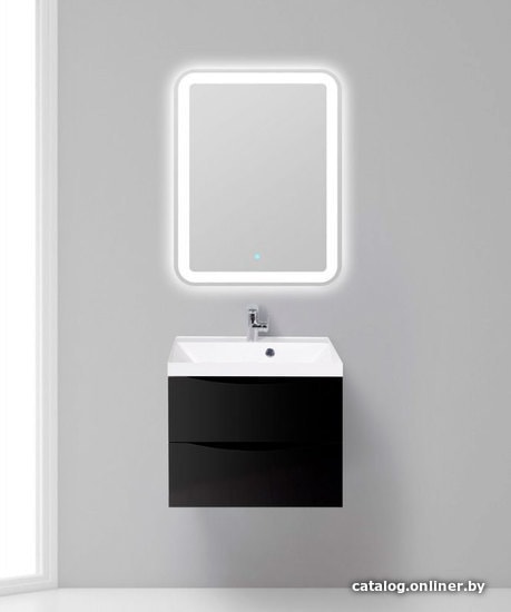 BelBagno Тумба под умывальник Marino-600-2C-SO-NL-P (nero laccato lucido)