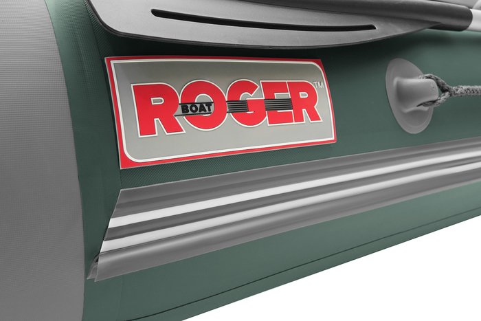 Моторно-гребная лодка Roger Boat Hunter Keel 3500 (малокилевая, зеленый/серый)