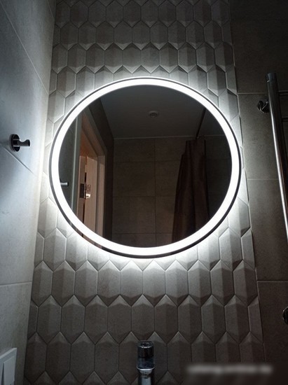 Пекам Зеркало LED Ring1-100x100d (с сенсором на взмах руки)