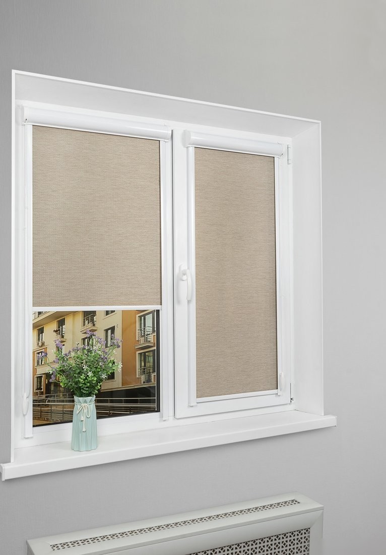 Рулонные шторы Sundays Home UNI-2 LM 49-03 38x160 (темно-бежевый, левая)