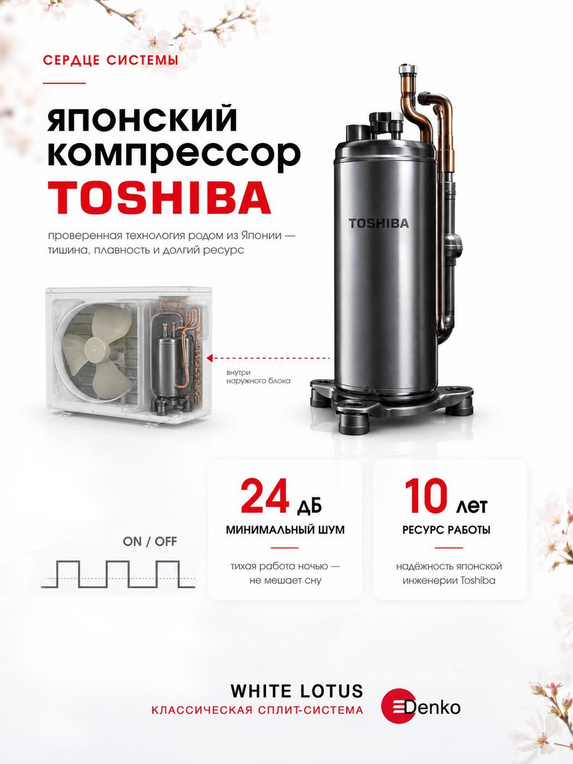Кондиционер Denko White Lotus DECH-09