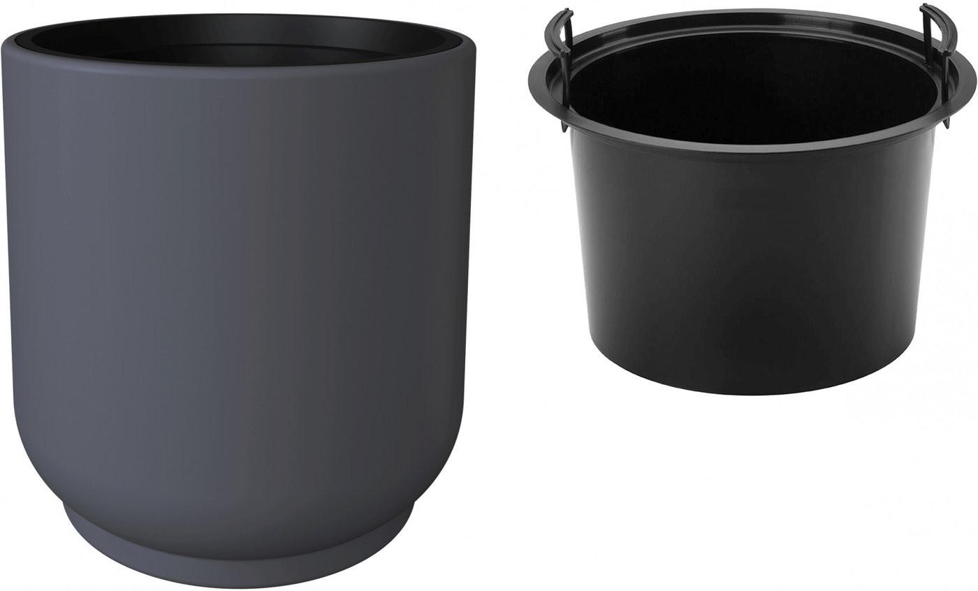 Кашпо Form-Plastic Satina FP-5340-014 (антрацитовый)