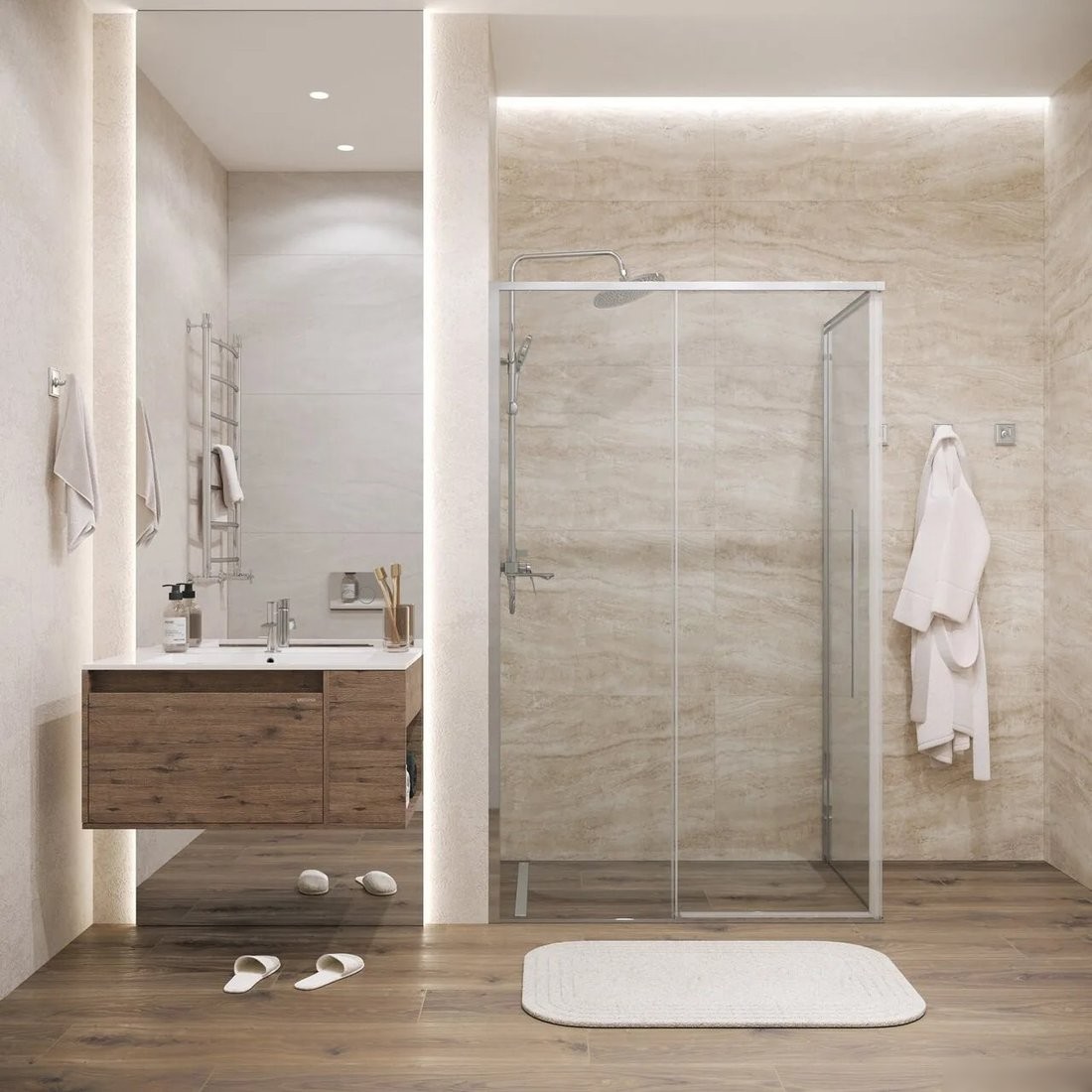 Душевой уголок Grossman Galaxy 140x90x195 120.K33.01.1490.10.00 (хром/прозрачное стекло)