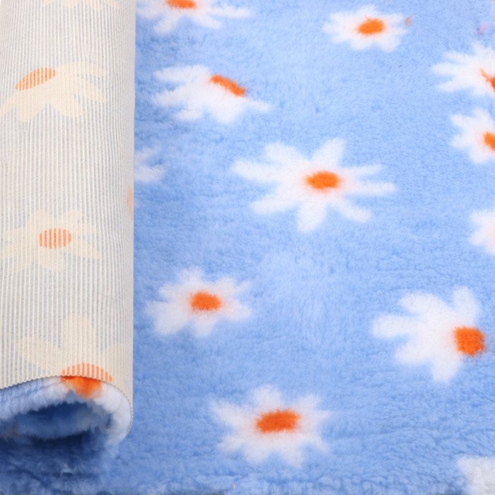 Коврик (подстилка) Profleece Ромашки PF099705 (голубой/белый/оранжевый)