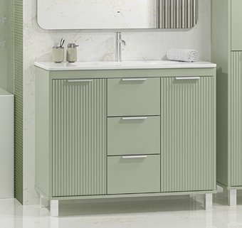 Brevita Тумба под умывальник Risacca Pistachio 100 RIS-06100-0842Я (фисташковый)