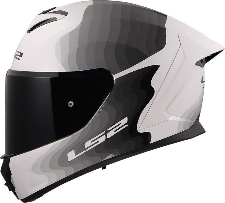 Мотошлем LS2 FF820 Rapid III Flow (M, белый/серый)