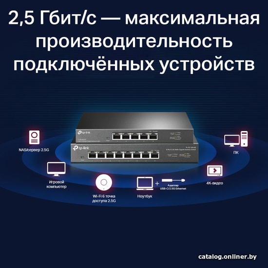 Неуправляемый коммутатор TP-Link TL-SG108-M2
