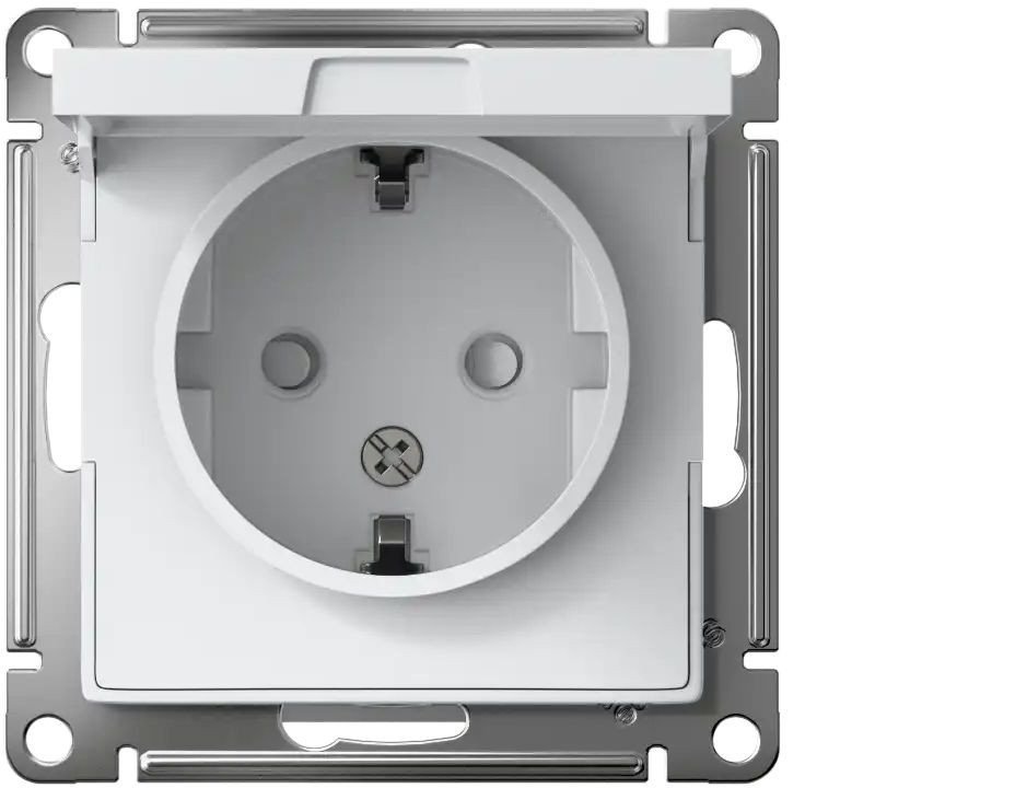 Розетка Systeme Electric AtlasDesign ATN000146 + ATN000101 (белый/белый)