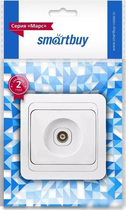 Розетка телевизионная SmartBuy SBE-02w-S1-TV