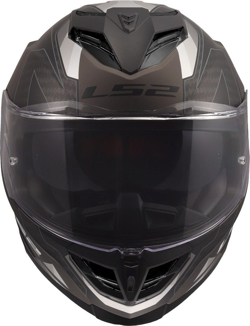 Мотошлем LS2 FF818 Storm III Sporty (3XL, черный/серый)