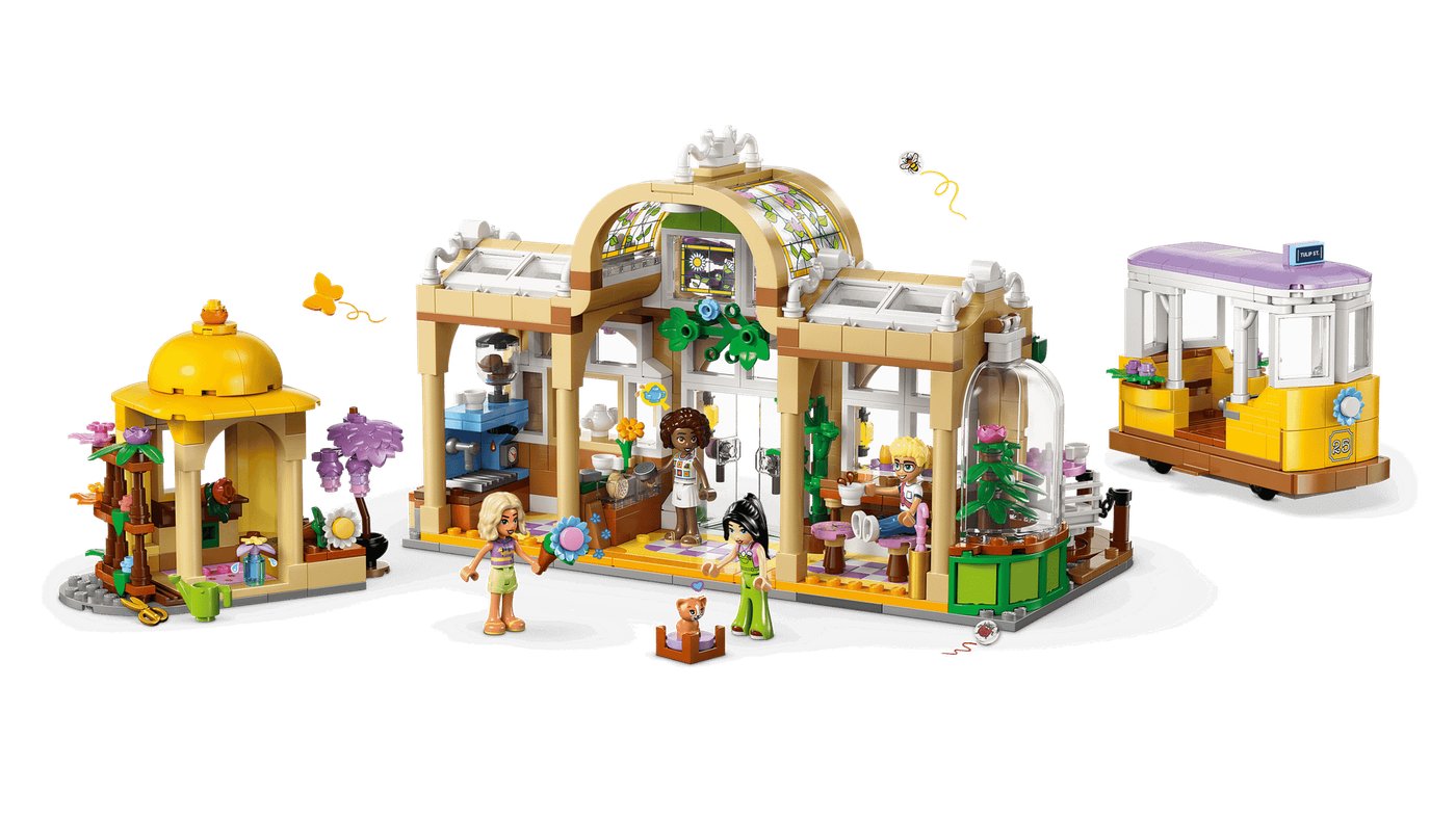 Конструктор LEGO Friends Кофейня с растениями и цветочный магазин 42671