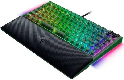 Клавиатура Razer BlackWidow V4 75% Phantom Edition (зеленый, нет кириллицы)