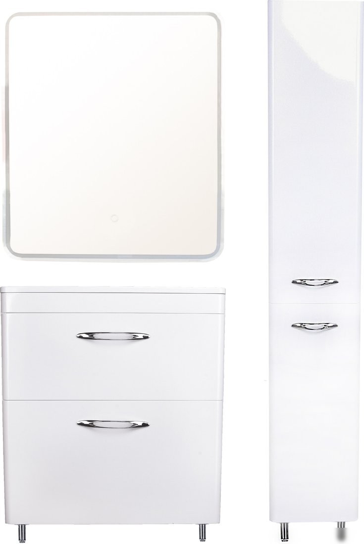 Symbolite Тумба под умывальник Каре 70 Люкс Plus 2 ящика (белый)