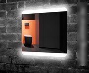 Пекам Зеркало LED Cezaris-70х70 (механическая клавиша выключения)