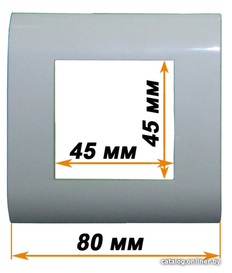 Рамка Lanmaster LAN-FR45x45-WH