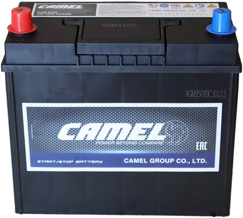 Автомобильный аккумулятор Camel AGM Asia Рус 400А AGM B24R (45 А·ч)