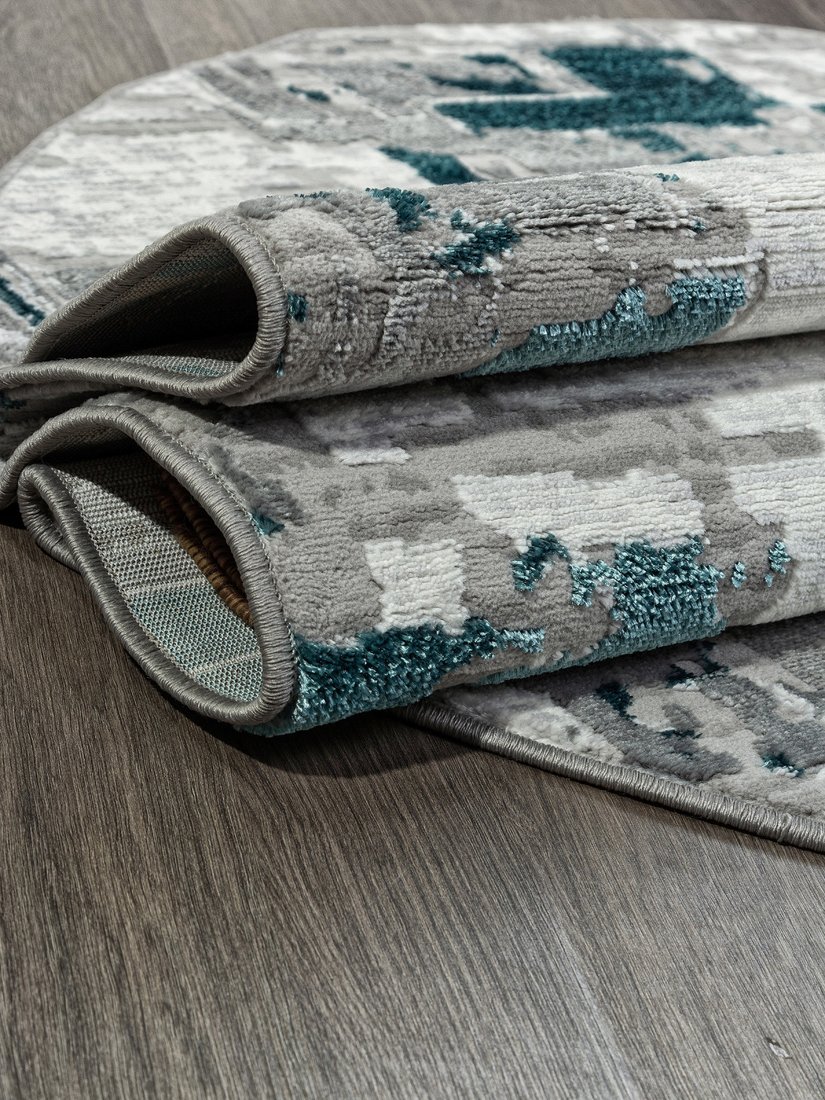 Ковер для жилой комнаты Merinos Palermo F288-OVAL-GRAY (1.6x2.3)
