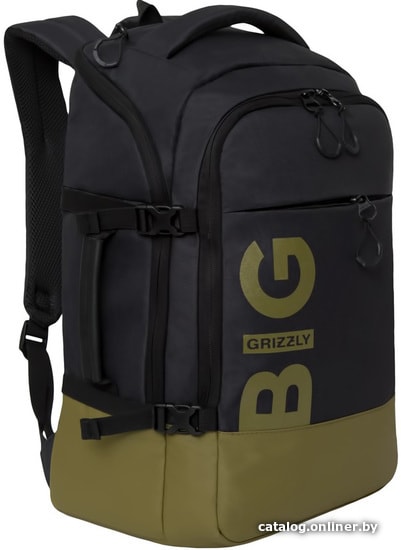 Рюкзак Grizzly RQ-019-21/3 (черный/хаки)