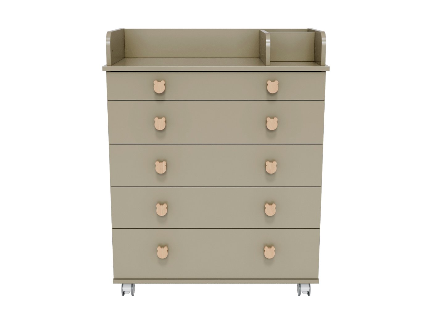Детский комод Incanto Мишка с органайзером 800/5 PK-0060/06 (кашемир)
