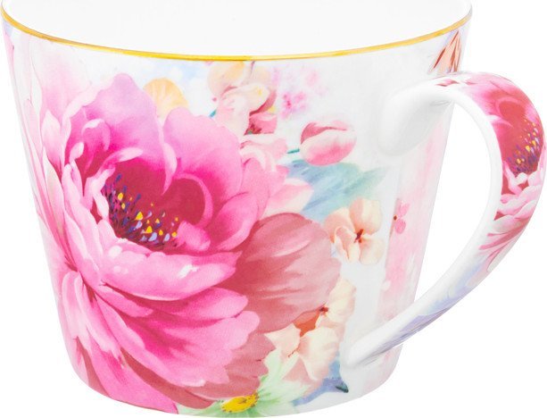 Кружка Elan Gallery Акварель New Bone China 420643 (розовый)