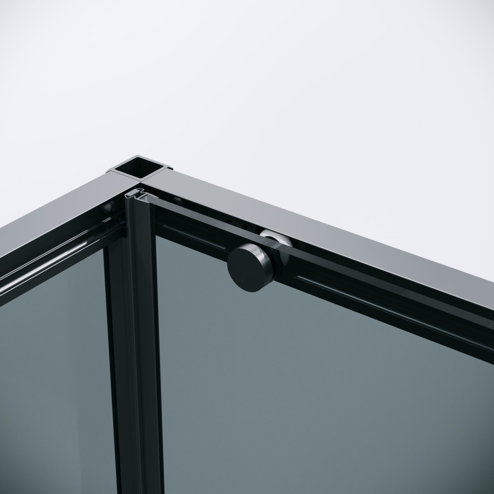 Душевой уголок Grossman Galaxy 100x80x195 120.K33.01.1080.21.10 (черный матовый/тонированное стекло)
