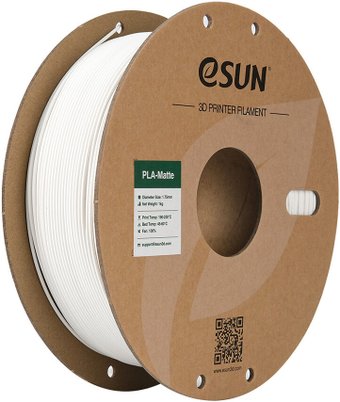 Филамент eSUN PLA-Matte PLA-MT175O-MW5B1 (1.75 мм, 5 кг, молочно-белый)