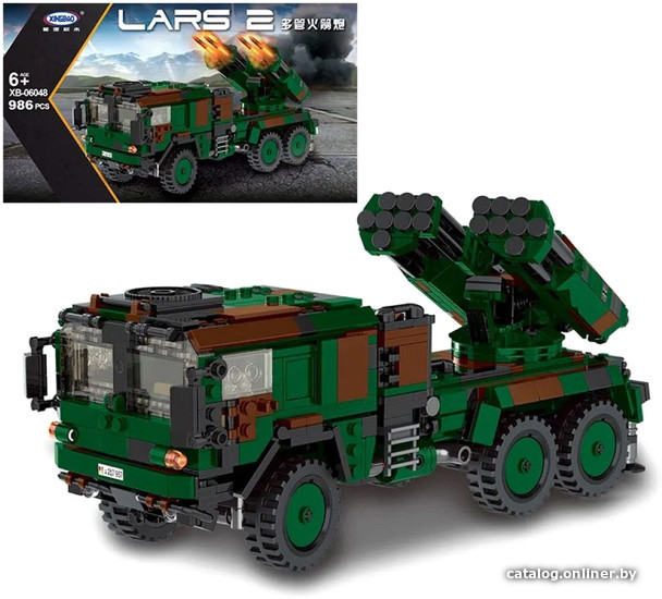 Конструктор XingBao Немецкая самоходная РСЗО LARS-2 XB-06048