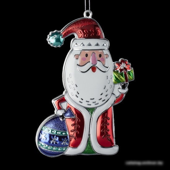 Елочная игрушка Erich Krause Decor 2 украшения Дед Мороз 49592