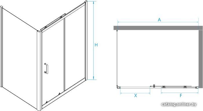 Душевой уголок RGW PA-74B 410874120-14 120x100 (черный/прозрачное стекло)