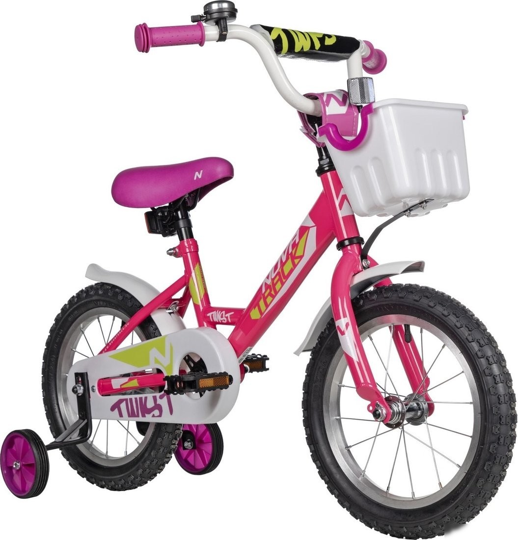 Детский велосипед Novatrack Twist 14 2025 141TWIST.PN5 (розовый)