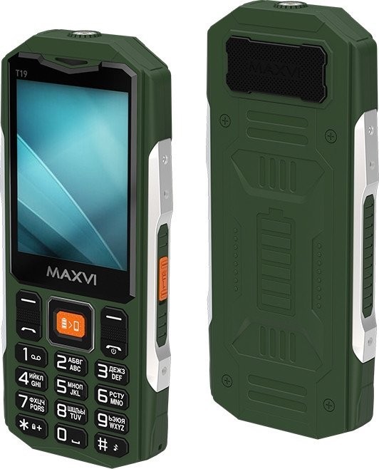 Кнопочный телефон Maxvi T19 (зеленый)