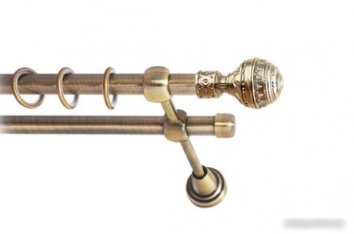 Наконечник для карниза Lm Decor YF161 Ампир 16(19)мм (антик)