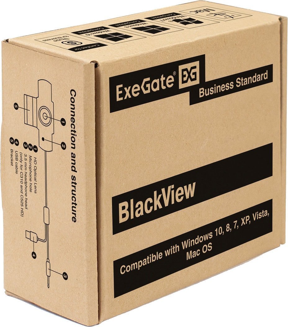 Веб-камера ExeGate BlackView C615 FullHD