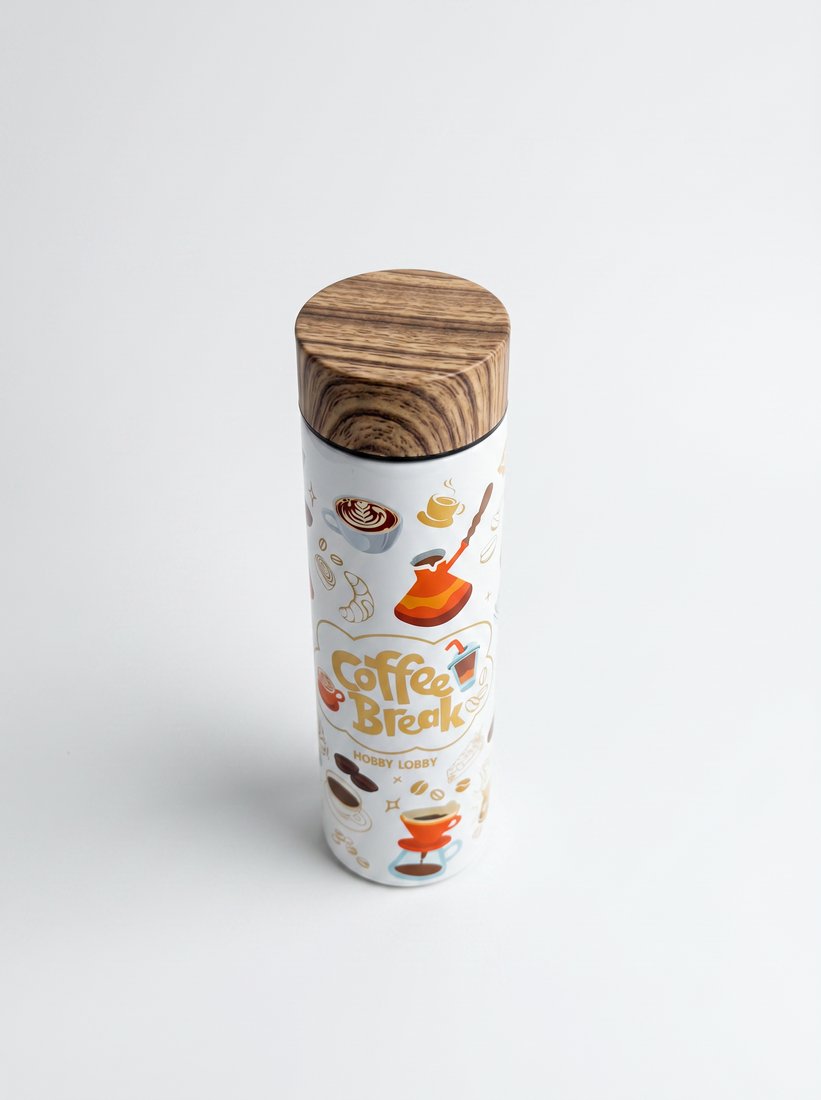 Термос Hobby Lobby HB-070 (500мл, белый Cofee)