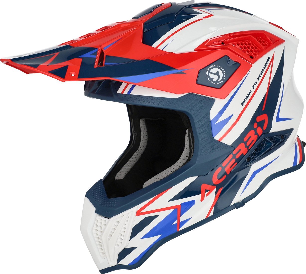 Мотошлем Acerbis Airstrike-X 0026905.034.064 (M, белый/синий/красный)